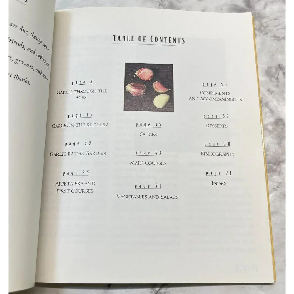 Garlic Book A Garland of Simple Savory Robust Recipes Cookbook Susan Belsinger